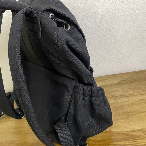 Beis The Rucksack Backpack Black Womens Canvas Pockets Shoulder Straps EUC - Picture 7 of 11